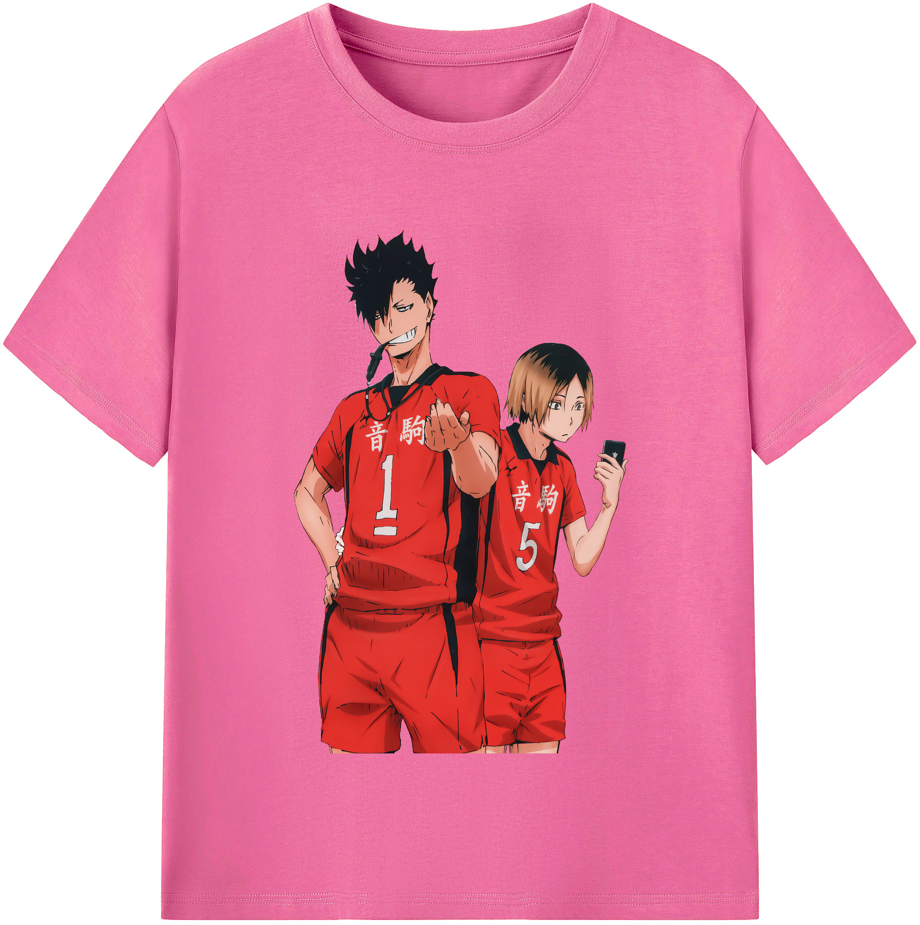 （画像用） ハイキュー!! Haikyu!! レディースカジュアルプリントTシャツ（綿100％）